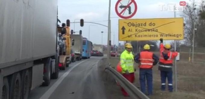 kolejne utrudnienia na dk91