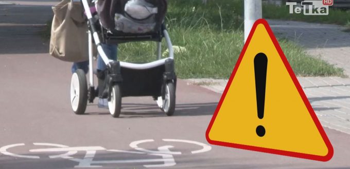 piesi na ścieżkach rowerowych