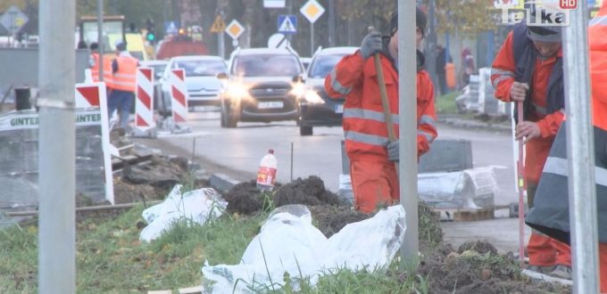 Remont chodnika przy Jagiellońskiej
