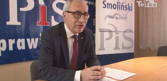 Konferencja prasowa Kazimierza Smolińskiego, wiceministra infrastruktury
