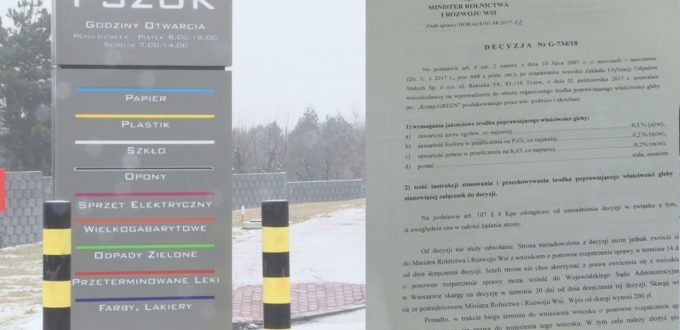 Zakład Utylizacji Odpadów Stałych z certyfikatem polepszacza gleby