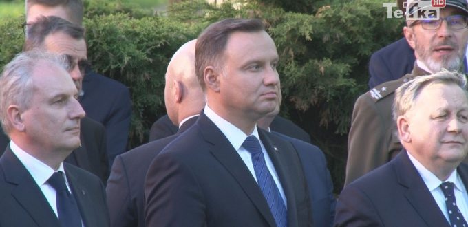 Prezydent Polski Andrzej Duda spotkał się z mieszkańcami Pelplina