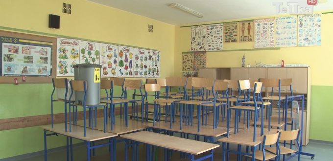 remont klas w szkole podstawowej nr 8 idzie pełna parą
