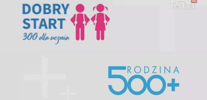 trwają wypłaty świadczeń w ramach programów 500 Plus i „Dobry Start”