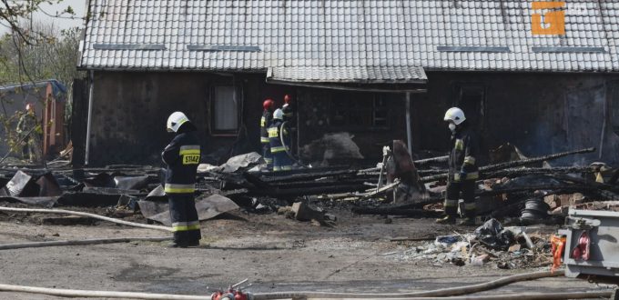 Pożar pozbawił domu dwie rodziny