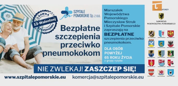 Około dwustu mieszkańców powiatu tczewskiego zostanie zaszczepionych przeciwko pneumokokom