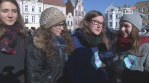 Polonez maturzystów na ulicach Tczewa