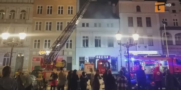 Strażacy ugasili pożar na placu Hallera
