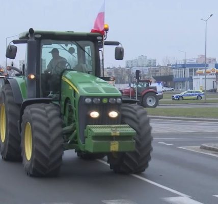 Rolnicy protestowali na ulicach Tczewa