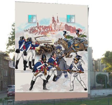 Napoleoński mural upamiętni bitwę o Tczew