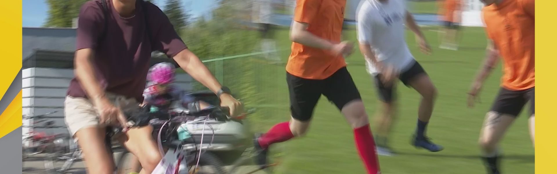 Rowerowo, piłkarsko i charytatywnie