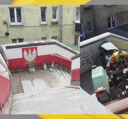 Schody traktorzysty doczekały się remontu