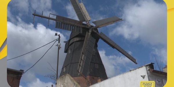 Silny wiatr uszkodził skrzydło wiatraka
