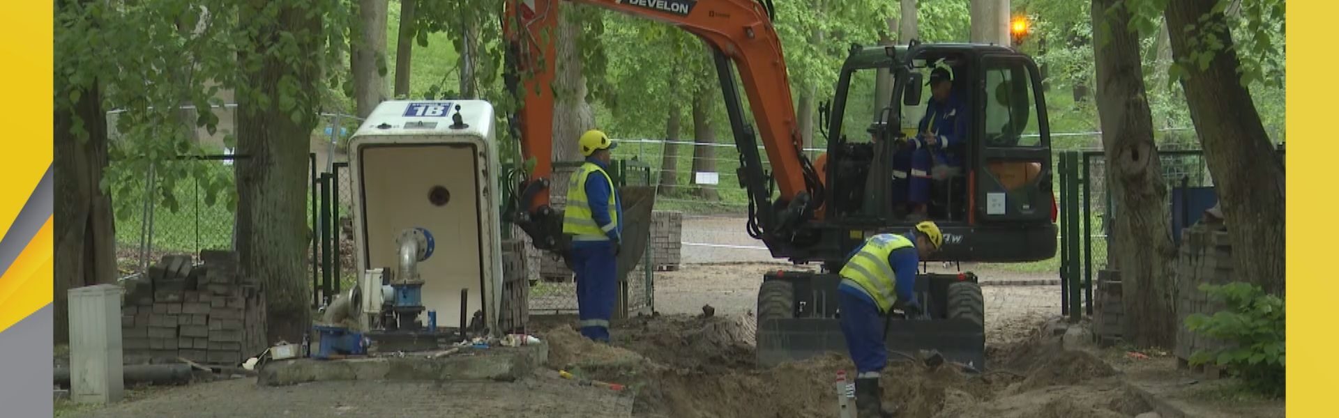 W parku ruszyła wymiana wodociągów