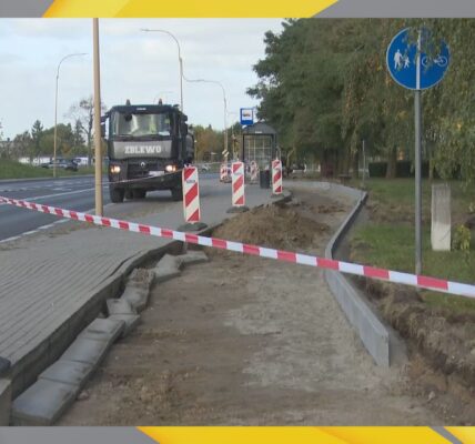 Przebudowują ścieżkę rowerową na Al. Kociewskiej
